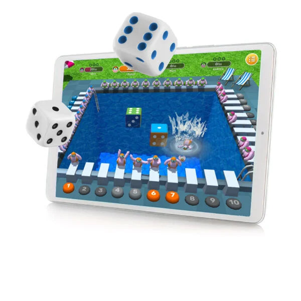 Smart dice connected to the app