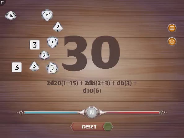 Load video: GoRPG in Smart Dice Set App